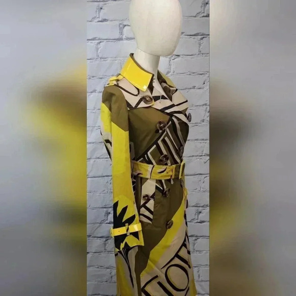 NWT Burberry Prorsum Trench Coat Jacket Willow Green Fashion Label $3999 2 US - Picture 11 of 16